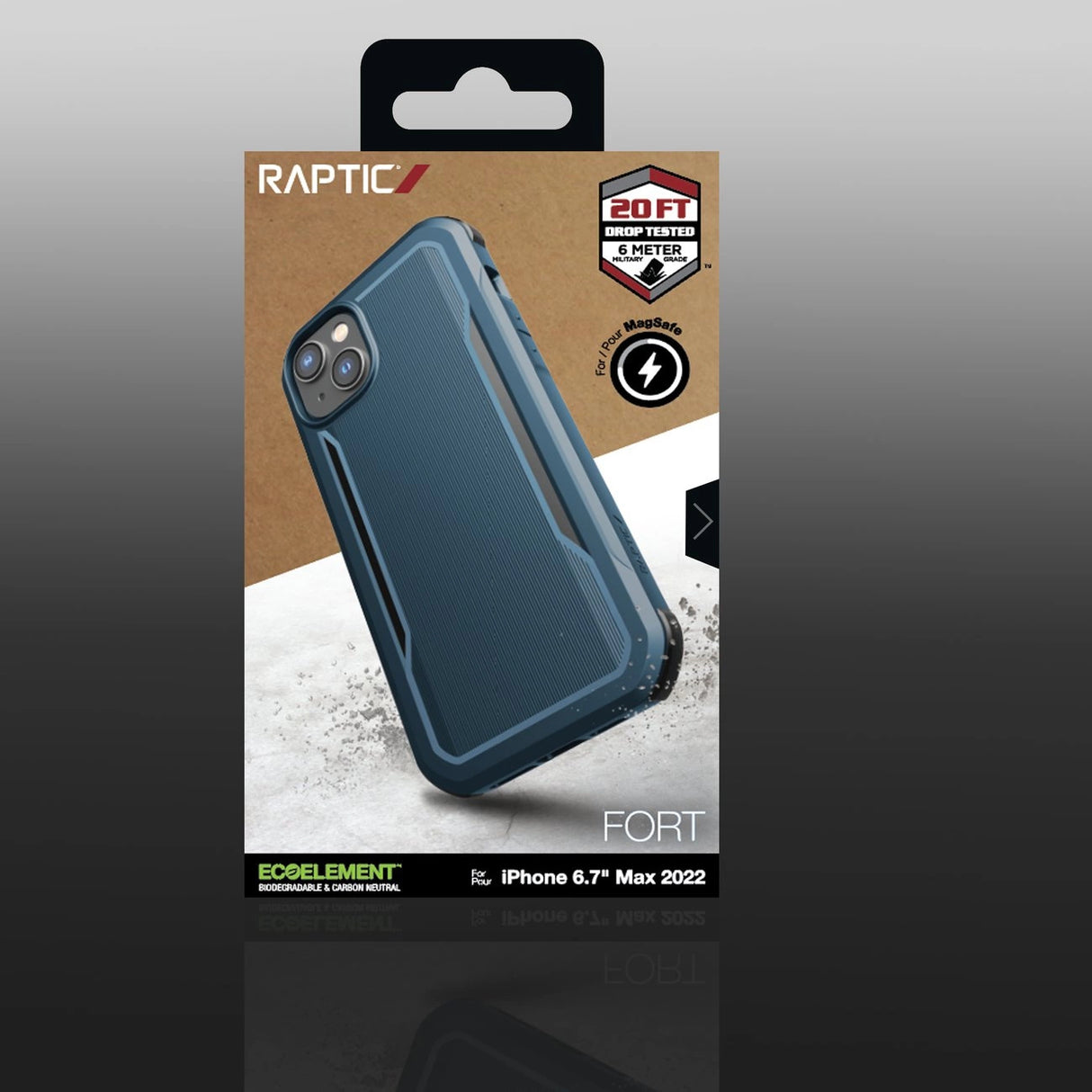 Raptic X-Doria Fort Case iPhone 14 med MagSafe pansret blå cover