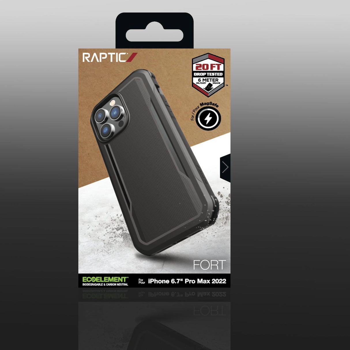 Raptic X-Doria Fort Case iPhone 14 Pro Max med MagSafe pansret cover sort