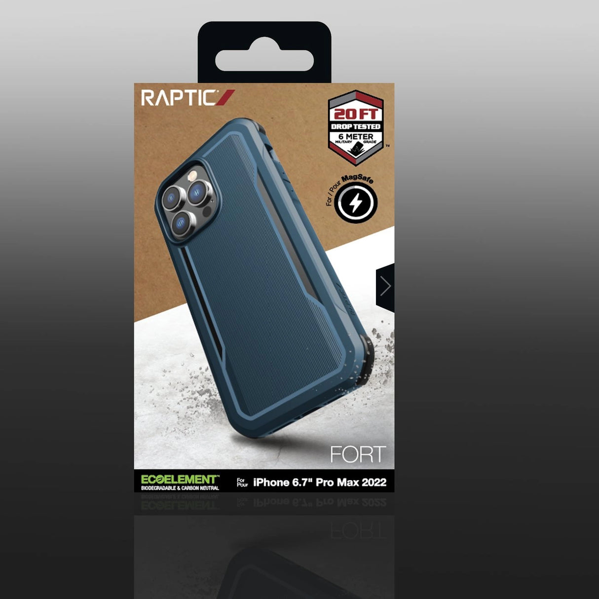 Raptic X-Doria Fort Case iPhone 14 Pro Max med MagSafe pansret blå cover