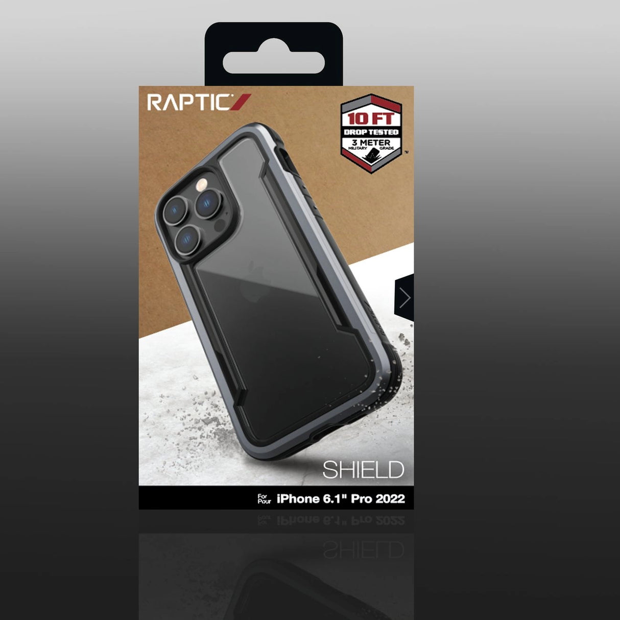 Raptic X-Doria Shield Case iPhone 14 Pro pansret cover sort