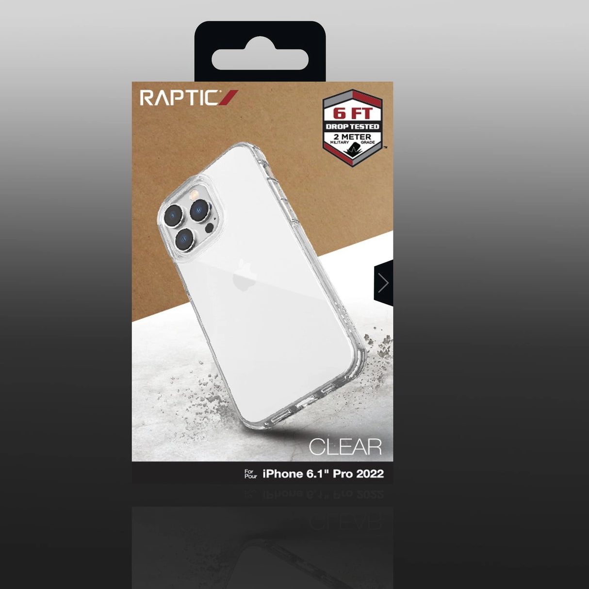 Raptic X-Doria Clear Case iPhone 14 Pro pansret gennemsigtigt cover