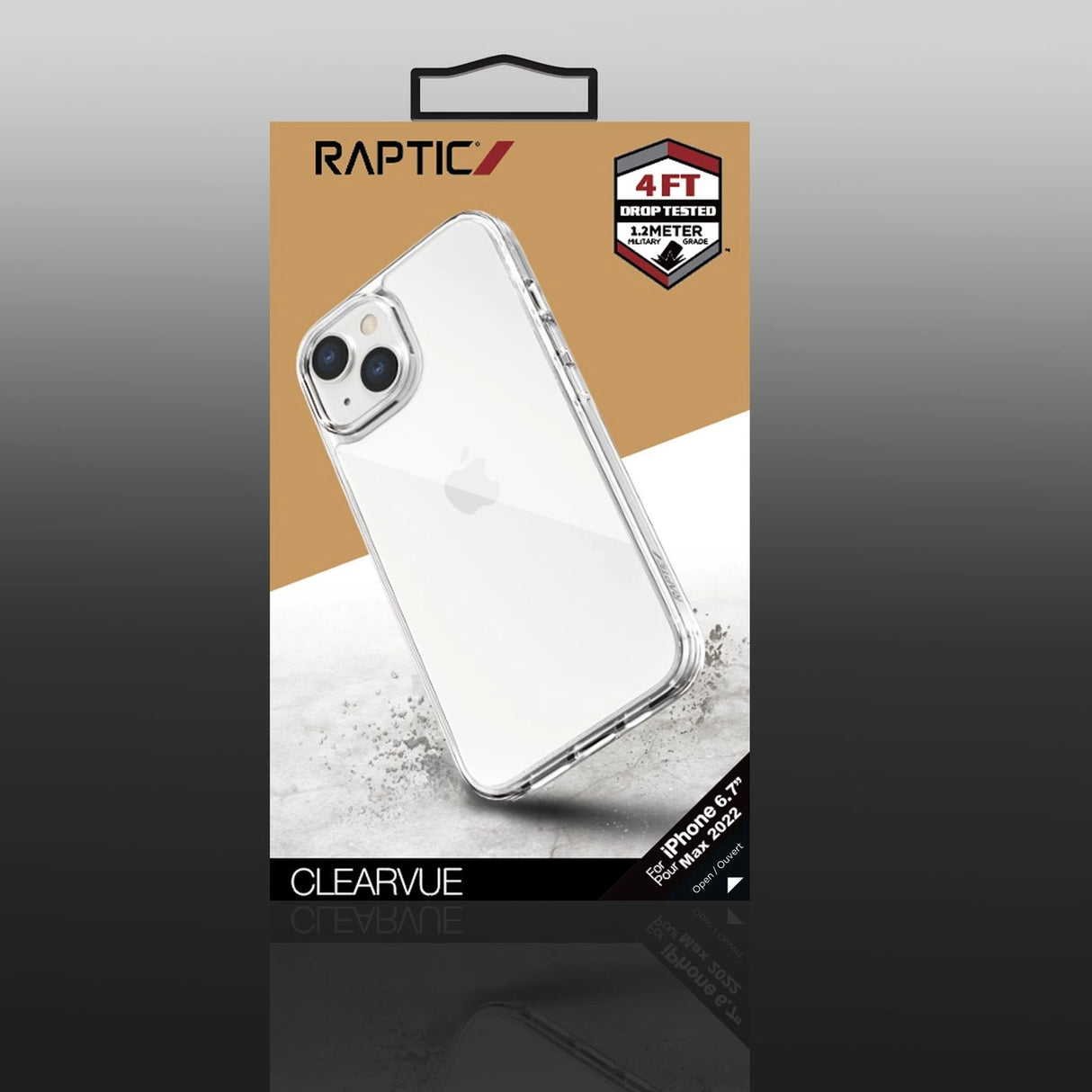 Raptic X-Doria Clearvue Case iPhone 14 Plus bagdæk klar