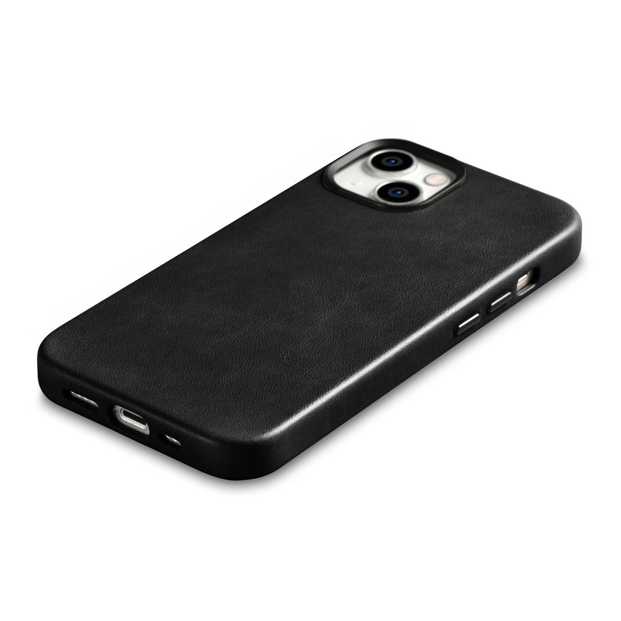 iCarer Oil Wax Premium Ledder Case iPhone 14 Magnetisk Ledder Case med MagSafe Black (WMI14220701-BK)