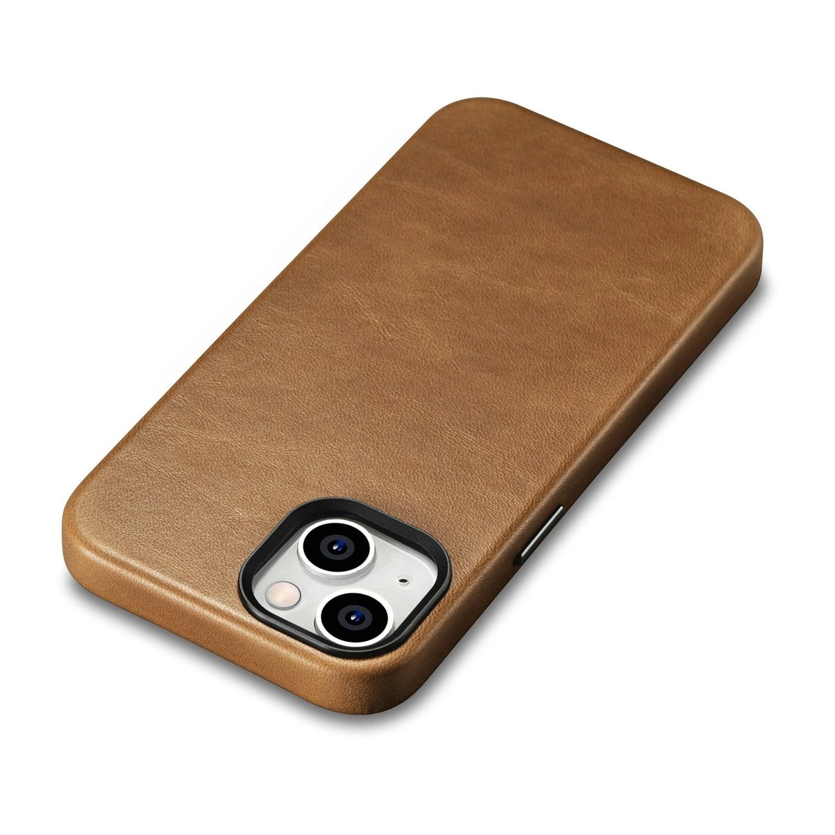 iCarer Oil Wax Premium Leather Case magnetisk læder iPhone 14 case med MagSafe brun (WMI14220701-TN)