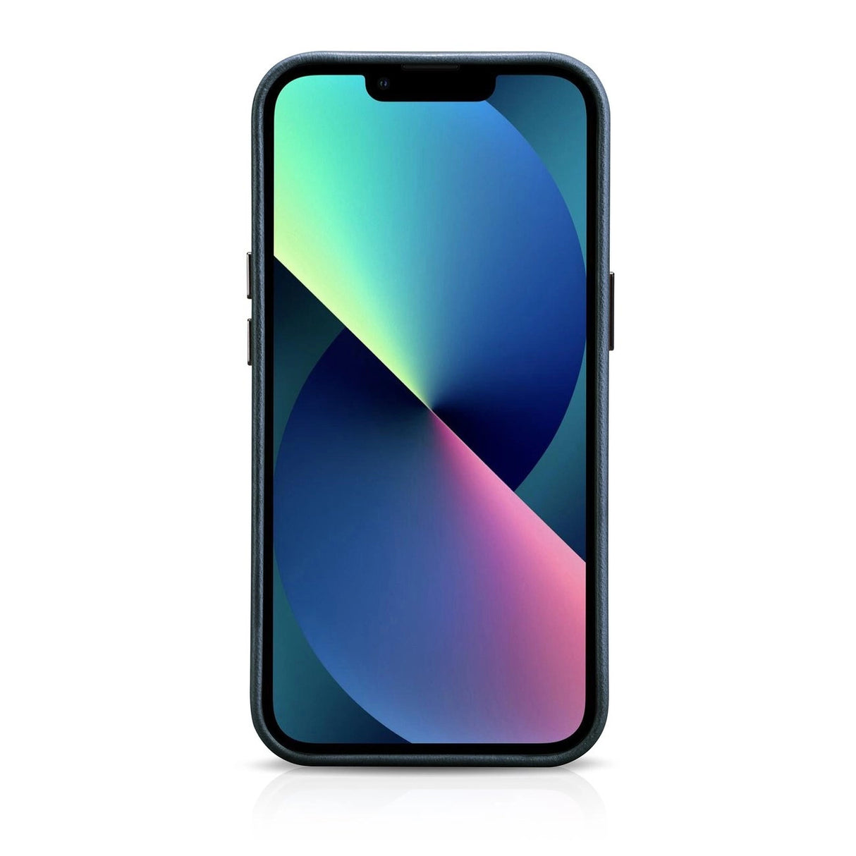 iCarer Oil Wax Premium Ledder Case iPhone 14 Magnetisk Ledder Case med MagSafe mørkblå (WMI14220701-BU)