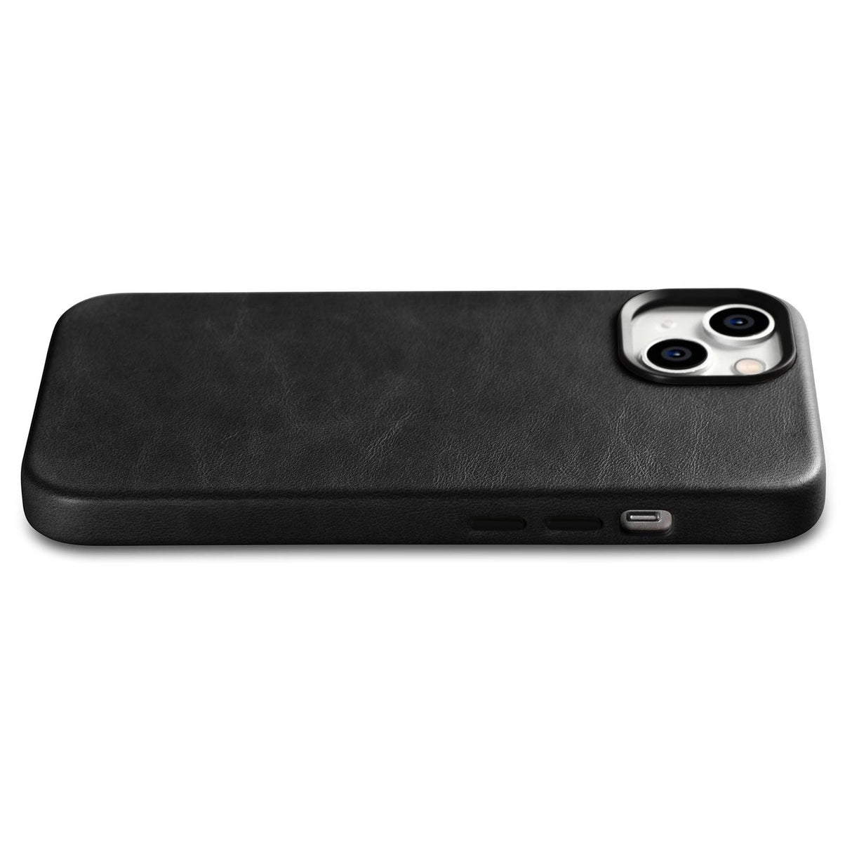 iCarer Oil Wax Premium Ledder Case iPhone 14 Plus Magnetisk Ledder Case med MagSafe Black (WMI14220703-BK)
