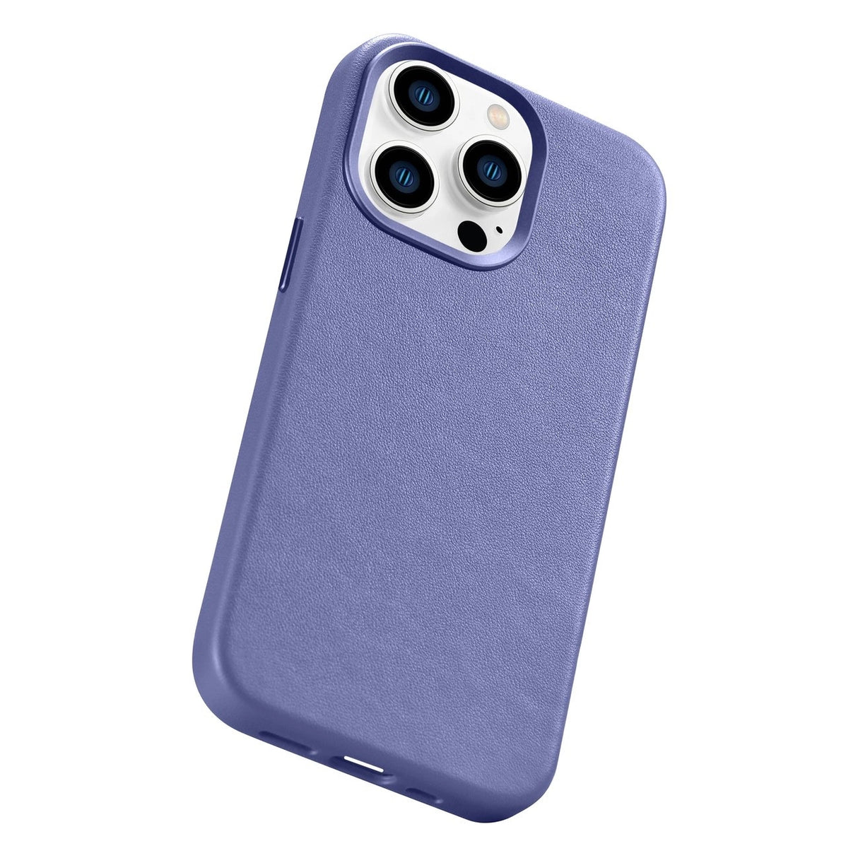 iCarer Case Leather Cover Genuine Leather Case for iPhone 14 Pro Max Light Purple (WMI14220708-LP) (MagSafe Kompatibel)