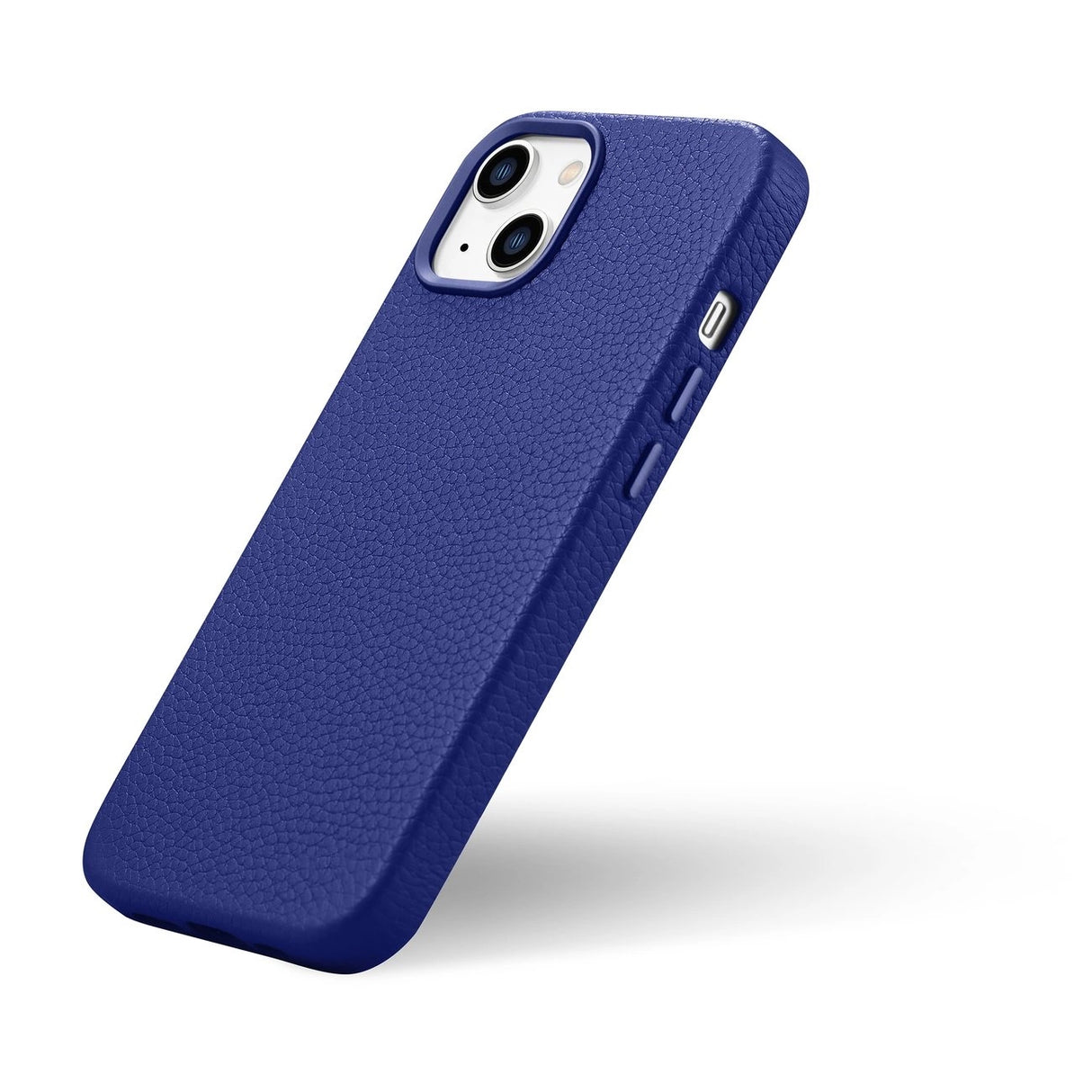 iCarer Litchi Premium Ledder Case iPhone 14 Magnetisk Ledder Case med MagSafe Dark Blue (WMI14220709-DB)