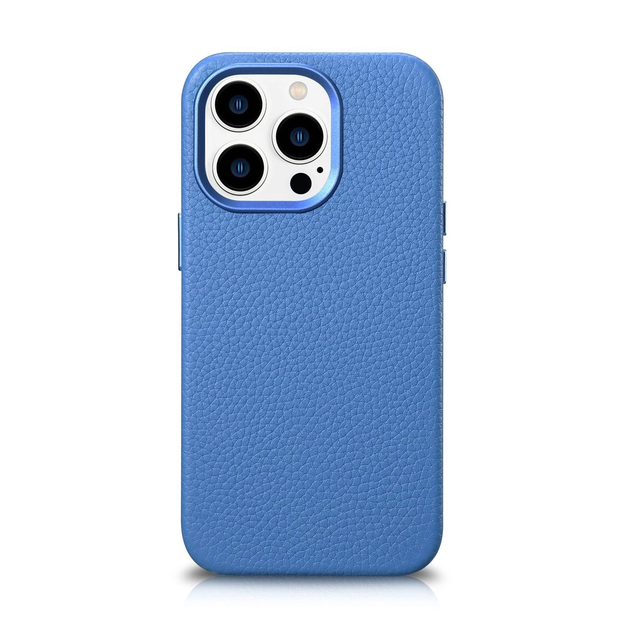 iCarer Litchi Premium Ledder Case iPhone 14 Pro Magnetisk Ledder Case med MagSafe Light Blue (WMI14220710-LB)