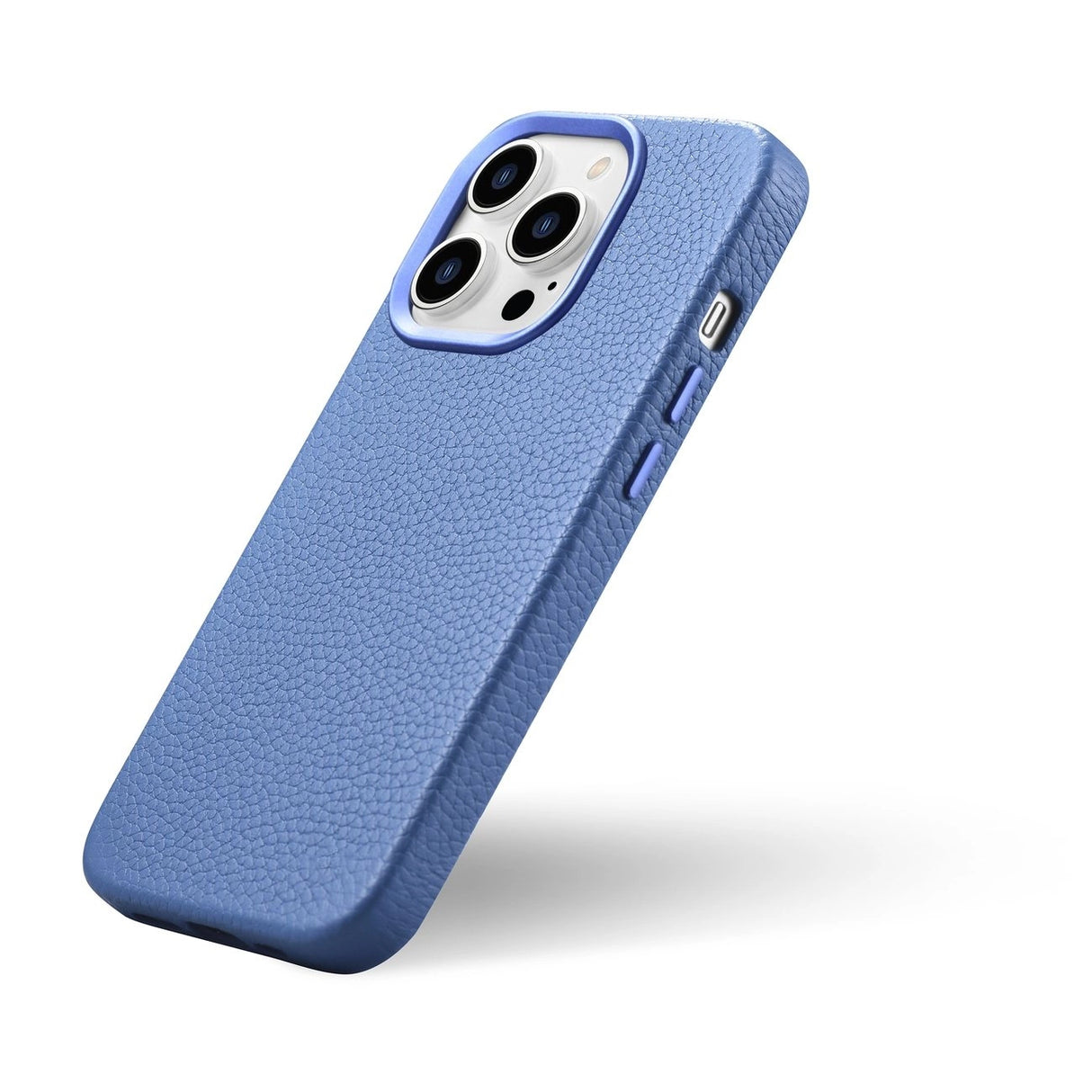 iCarer Litchi Premium Ledder Case iPhone 14 Pro Magnetisk Ledder Case med MagSafe Light Blue (WMI14220710-LB)
