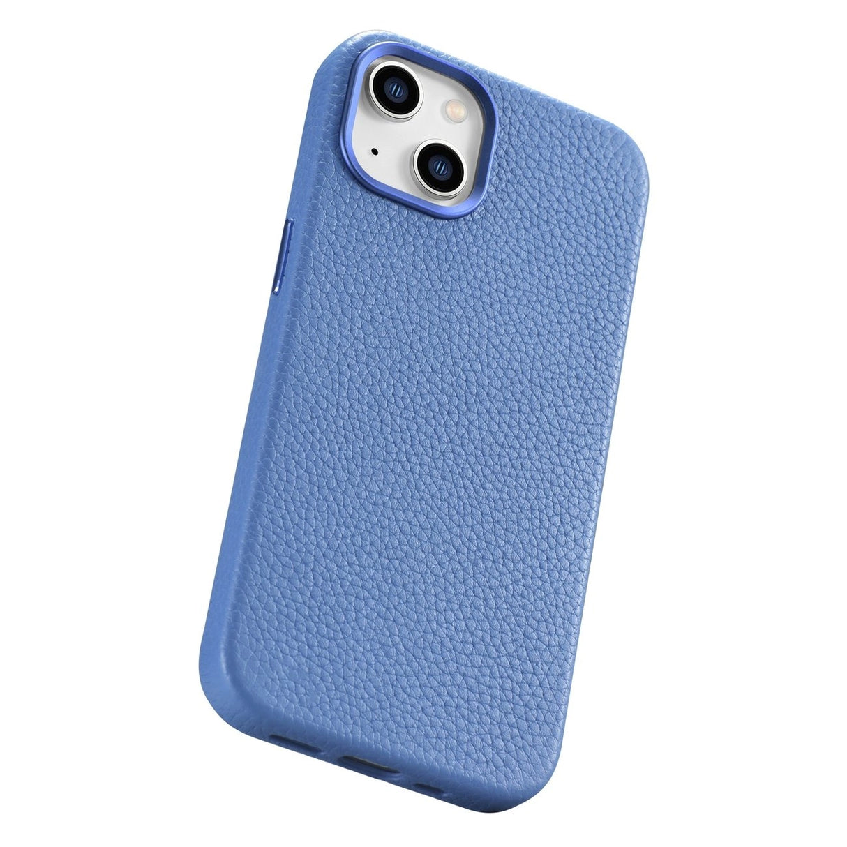 iCarer Litchi Premium Ledder Case iPhone 14 Plus Magnetisk Ledder Case med MagSafe Light Blue (WMI14220711-LB)