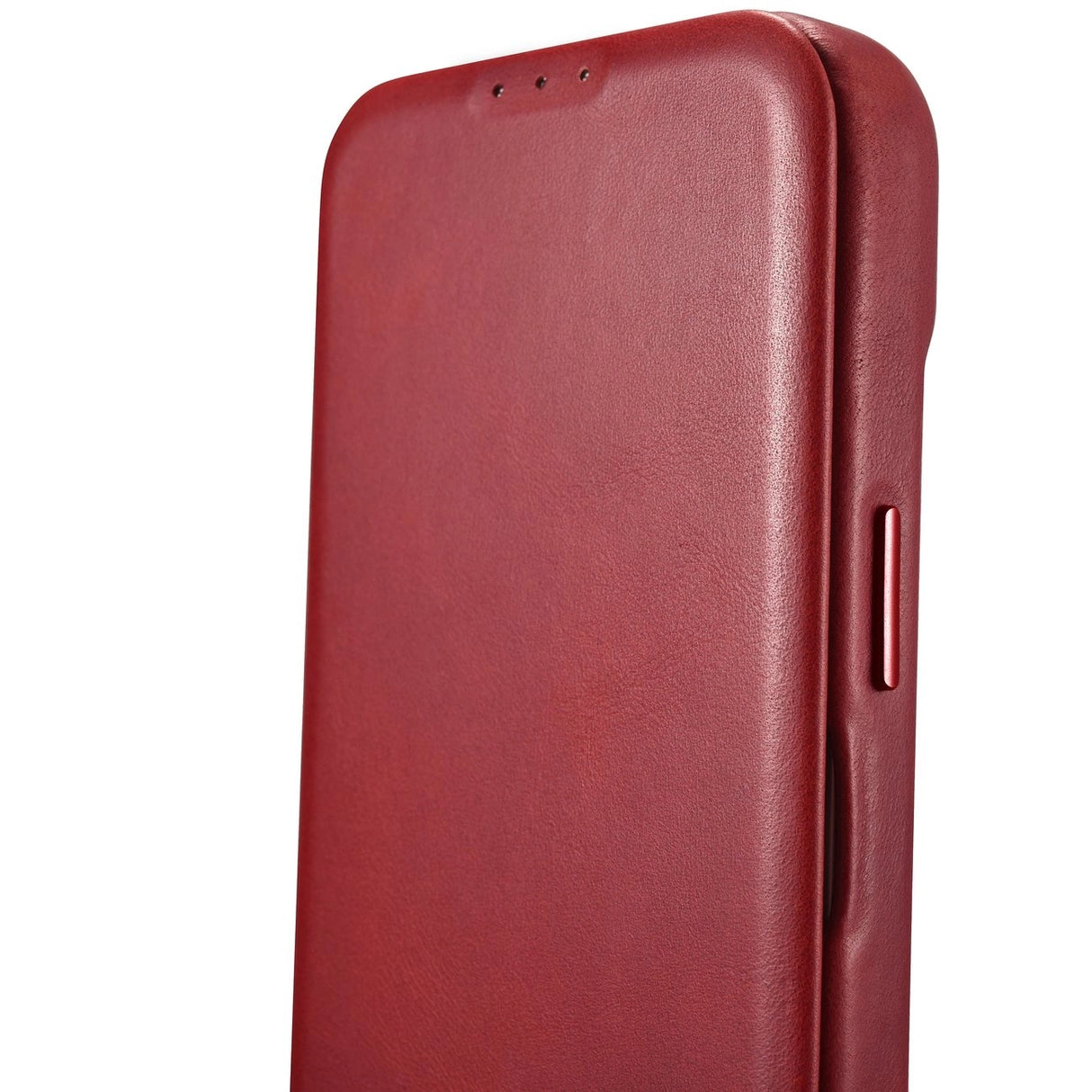 iCarer CE Oil Wax Premium Leather Folio Case iPhone 14 Plus Magnetisk Flip Leather Folio Case MagSafe Red (AKI14220707-RD)