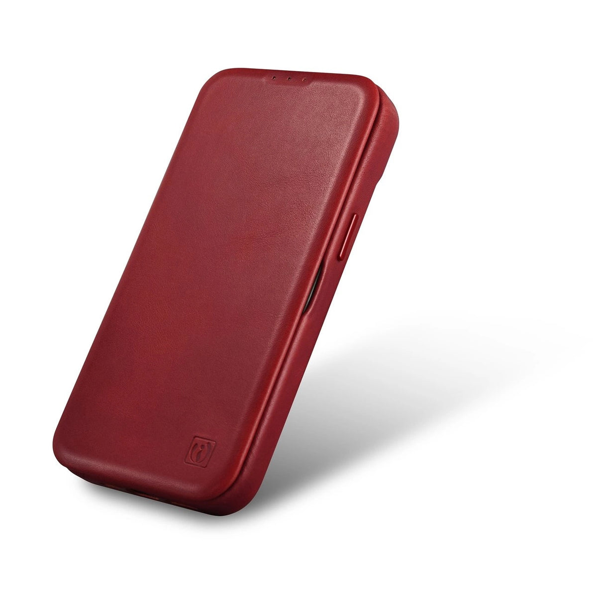 iCarer CE Oil Wax Premium Leather Folio Case iPhone 14 Plus Magnetisk Flip Leather Folio Case MagSafe Red (AKI14220707-RD)