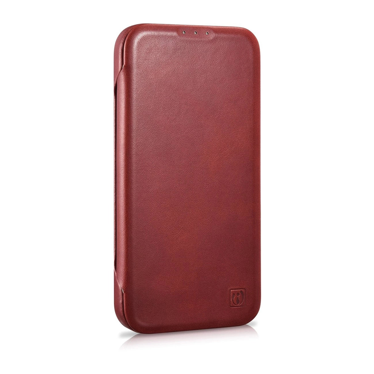 iCarer CE Oil Wax Premium Leather Folio Case iPhone 14 Plus Magnetisk Flip Leather Folio Case MagSafe Red (AKI14220707-RD)