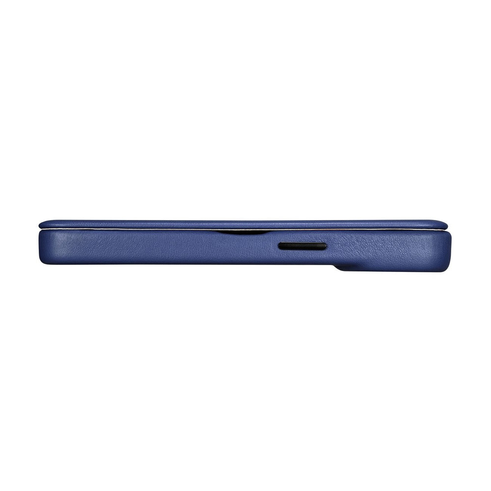 iCarer CE Premium læder Folio Case iPhone 14 Pro Magnetisk Flip læder Folio Case MagSafe Blue (WMI14220714-BU)