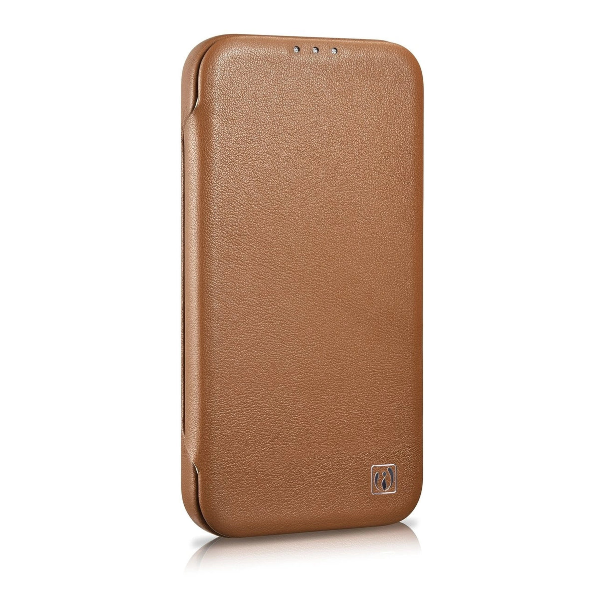 iCarer CE Premium læder Folio Case iPhone 14 Plus Magnetisk Flip læder Folio Case MagSafe Brown (WMI14220715-BN)