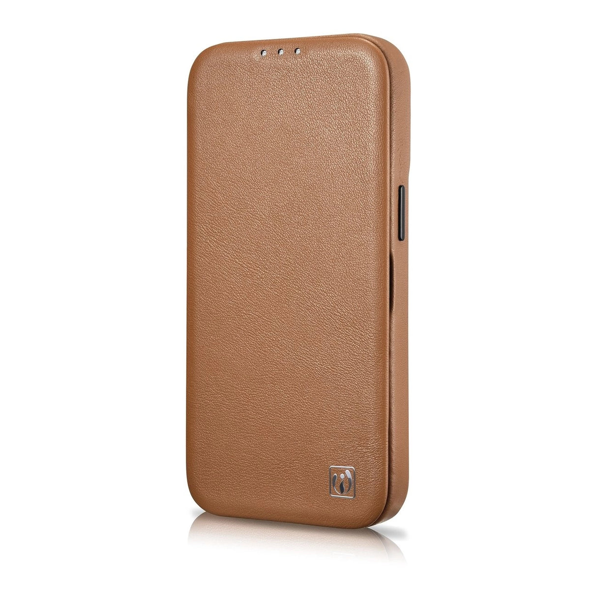 iCarer CE Premium læder Folio Case iPhone 14 Plus Magnetisk Flip læder Folio Case MagSafe Brown (WMI14220715-BN)