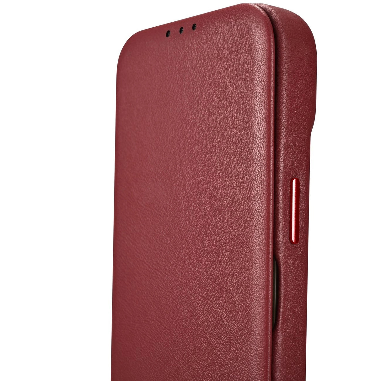 iCarer CE Premium Leather Folio Case iPhone 14 Pro Max Magnetisk Flip Cover MagSafe Red (WMI14220716-RD)