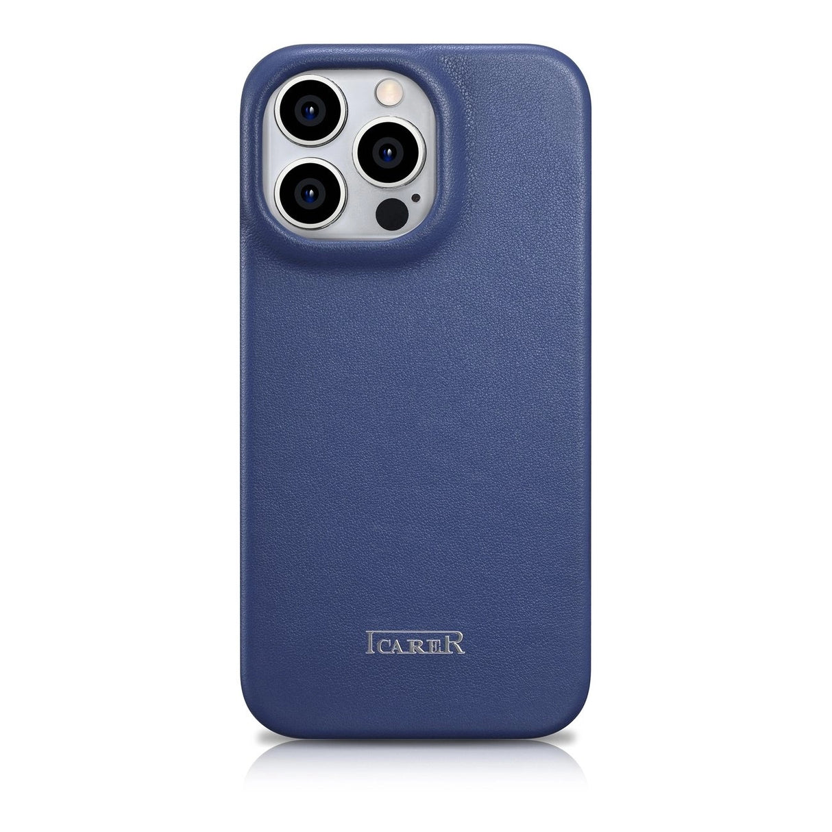 iCarer CE Premium læder Folio Case iPhone 14 Pro Max Magnetisk Flip læder Folio Case MagSafe Blue (WMI14220716-BU)