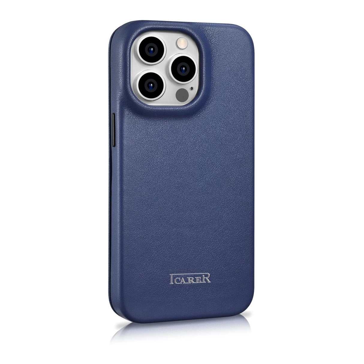 iCarer CE Premium læder Folio Case iPhone 14 Pro Max Magnetisk Flip læder Folio Case MagSafe Blue (WMI14220716-BU)