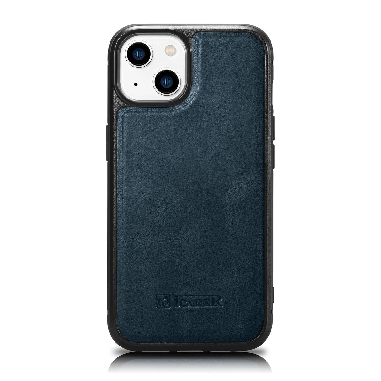 iCarer Leather Oil Wax case til iPhone 14 blå (WMI14220717-BU)