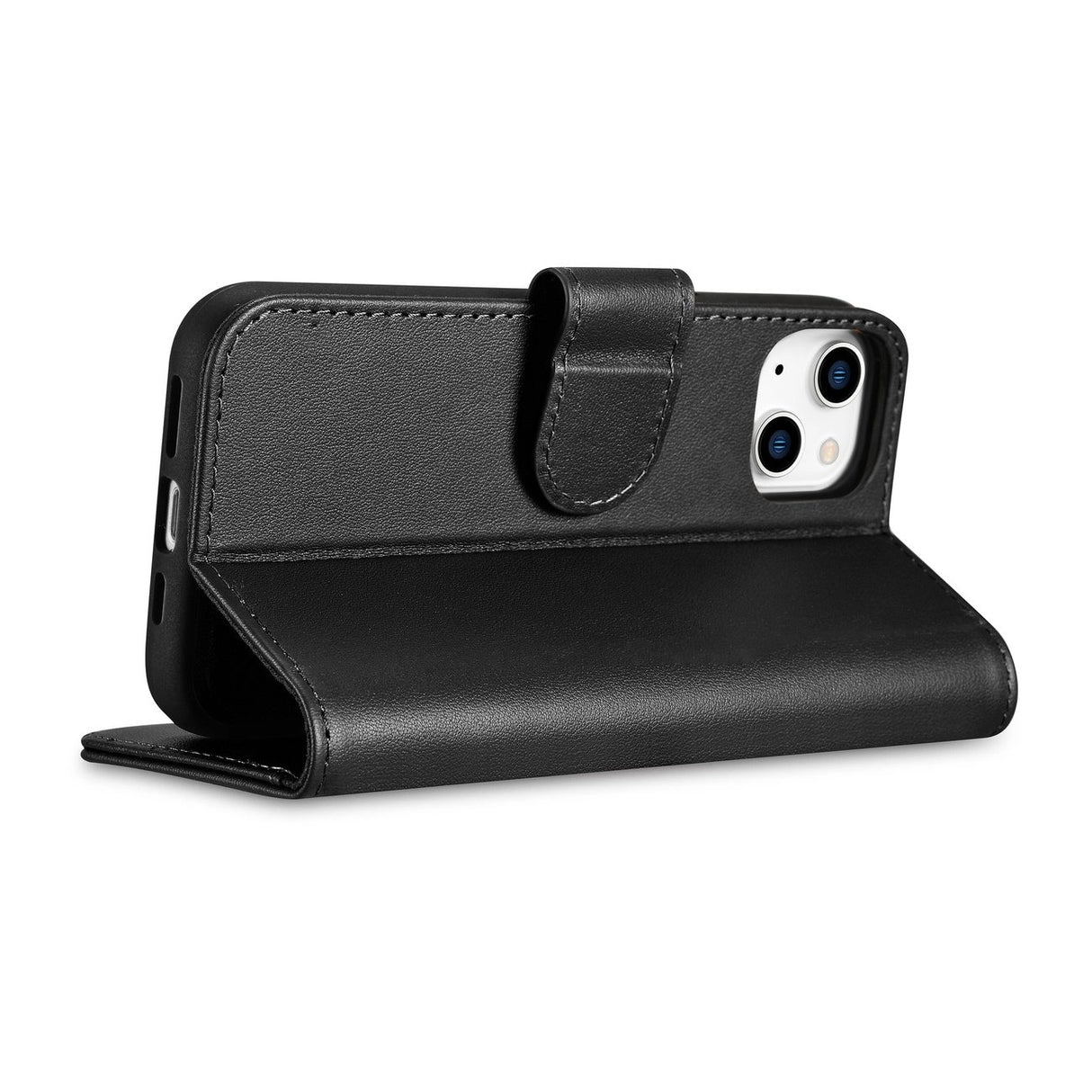 iCarer Wallet Case 2in1 Cover iPhone 14 Plus Anti-RFID Læder Flip Case sort (WMI14220727-BK)
