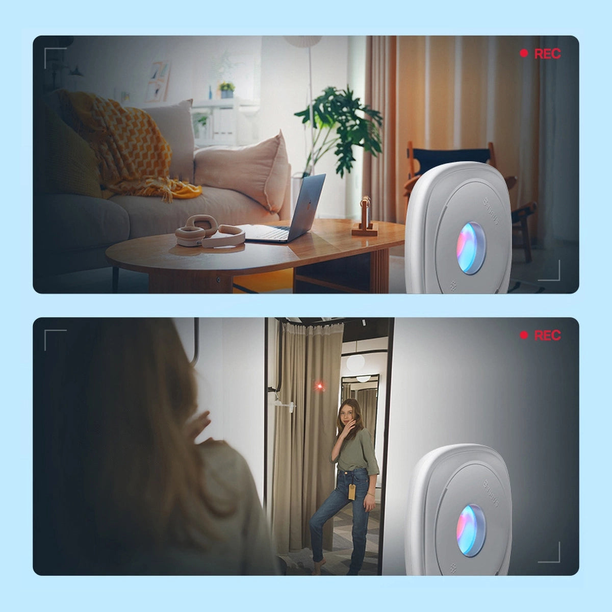 Baseus Heyo skjult kamera detektor hvid (FMHY000002)