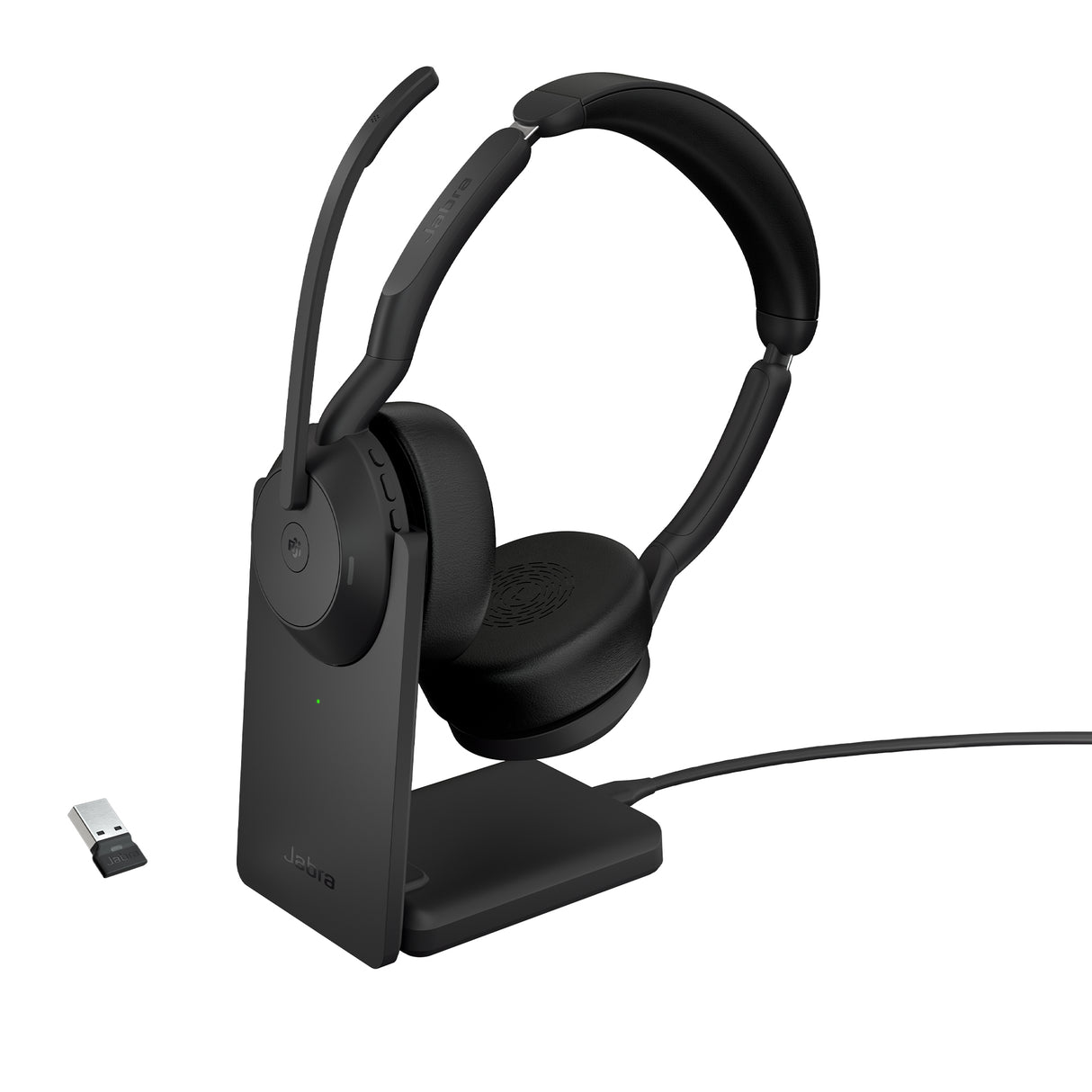 Jabra 25599-999-989 hovedtelefoner/headset Kabel & trådløs Kontor/Callcenter Bluetooth Opladningsstativ Sort
