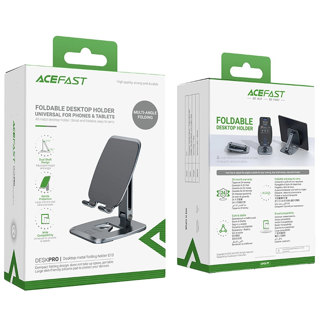 Acefast foldable stand / telefon holder grå (E13)