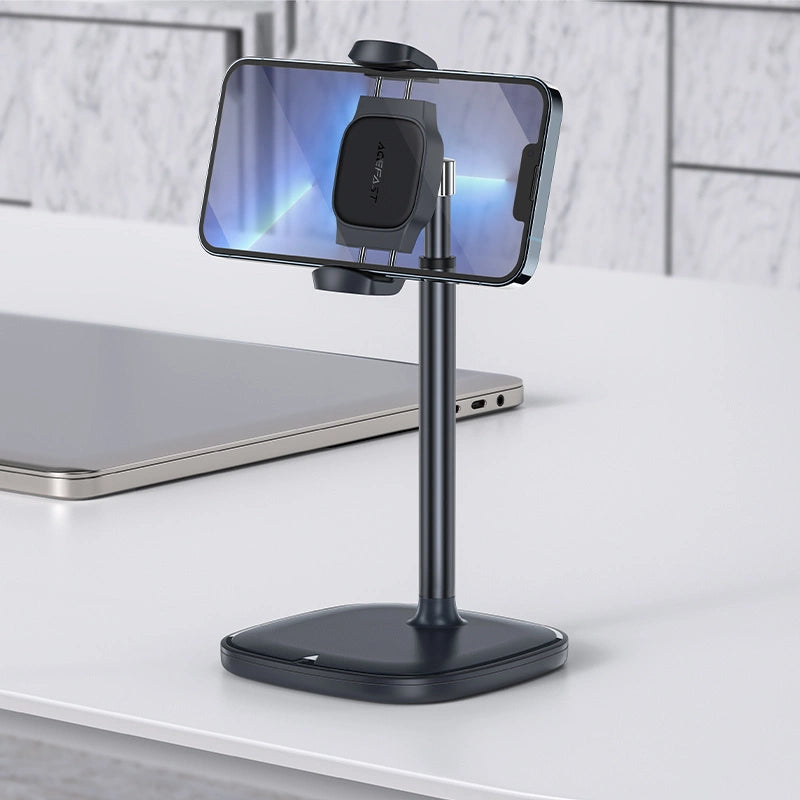 Acefast stand stand teleskopisk telefonholder sort (E12)