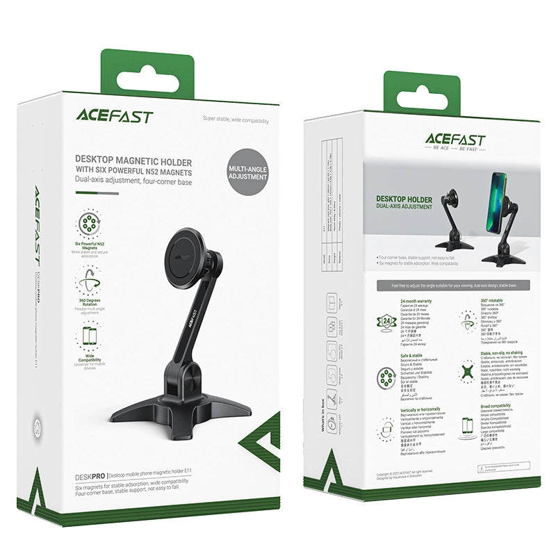 Acefast stand stand magnetisk telefonholder sort (E11)