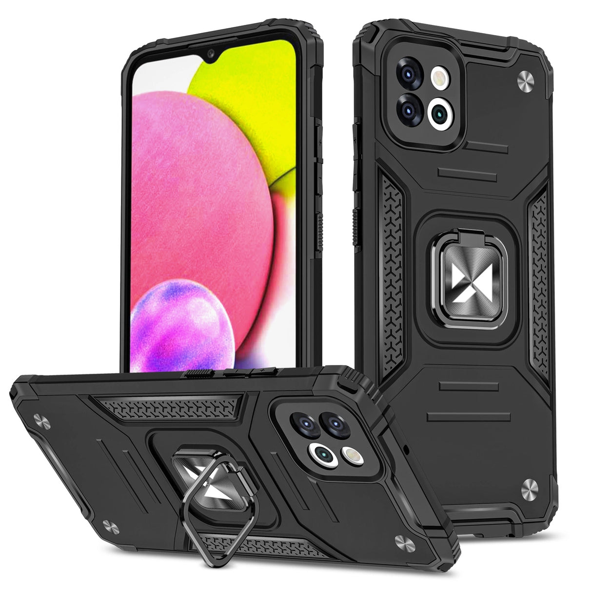 Wozinsky Ring Armor case til Samsung Galaxy A03 pansret cover magnetisk holder ring sort