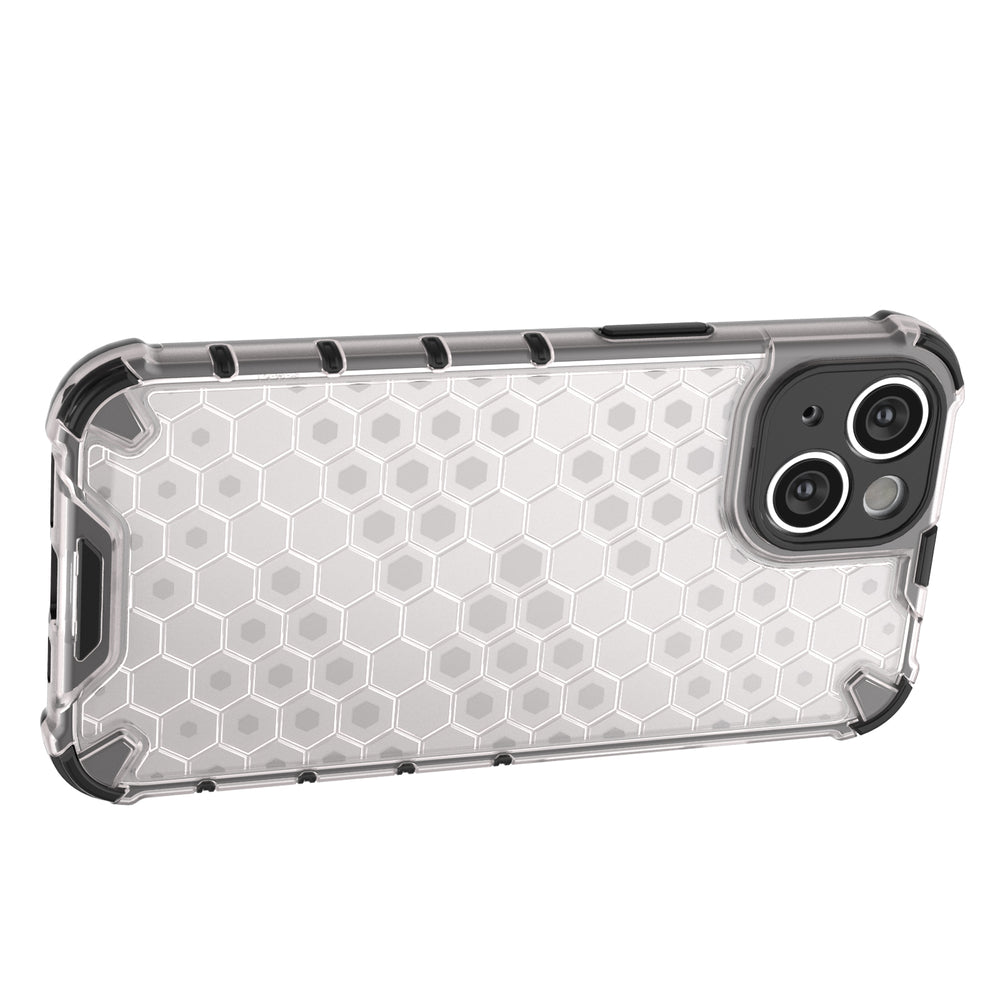 Honeycomb case til iPhone 14 pansret hybrid cover blå