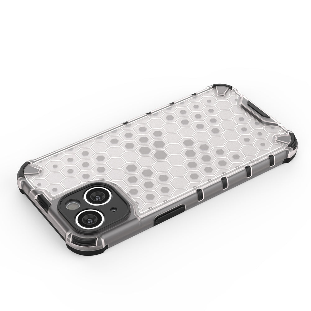 Honeycomb case til iPhone 14 pansret hybrid cover blå