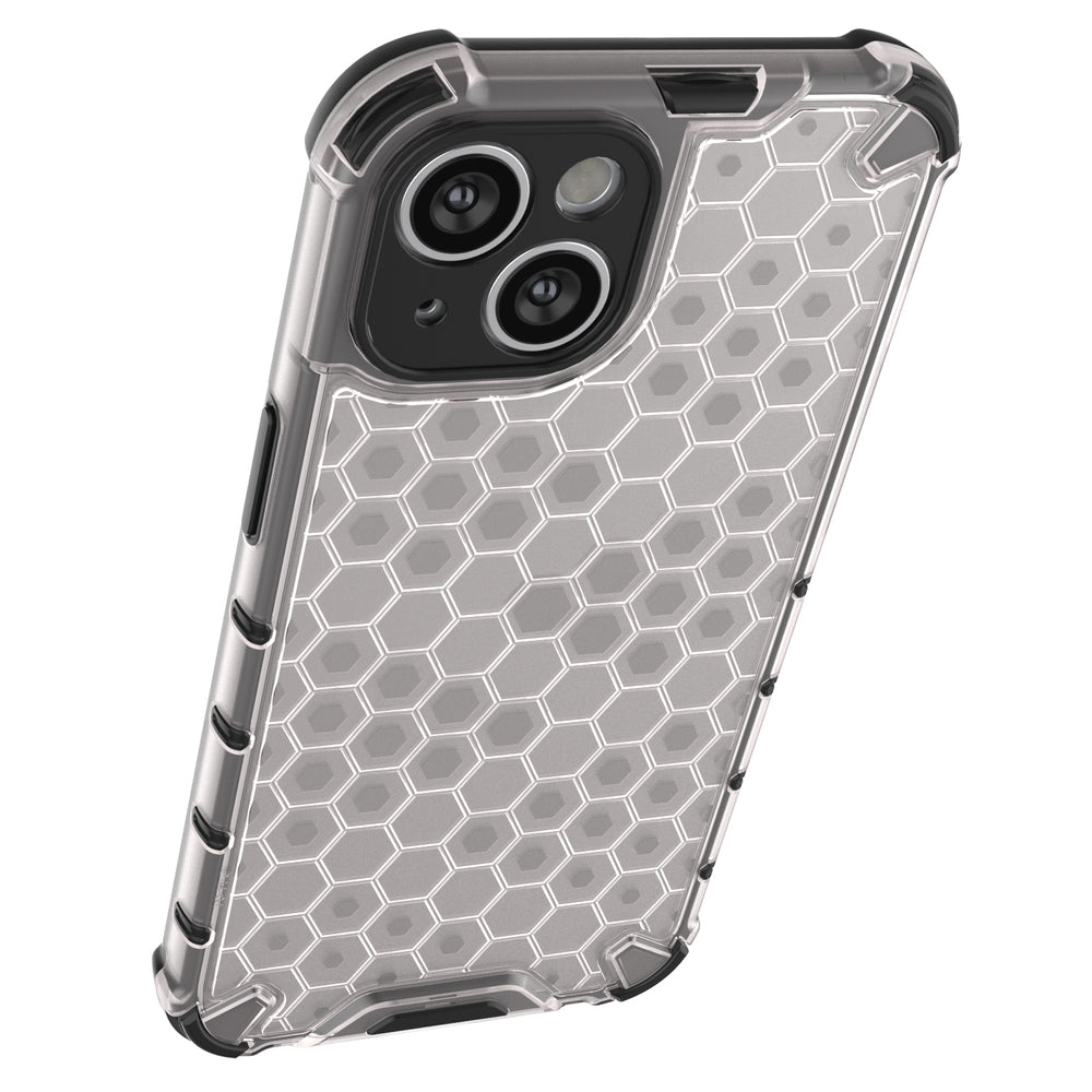 Honeycomb case til iPhone 14 pansret hybrid cover blå