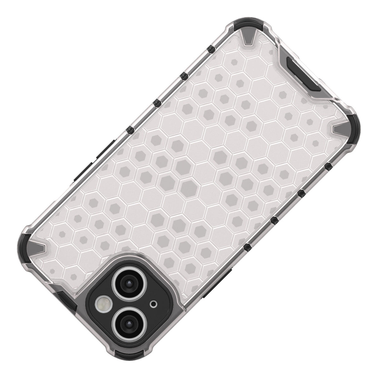 Honeycomb case til iPhone 14 pansret hybrid cover gennemsigtigt