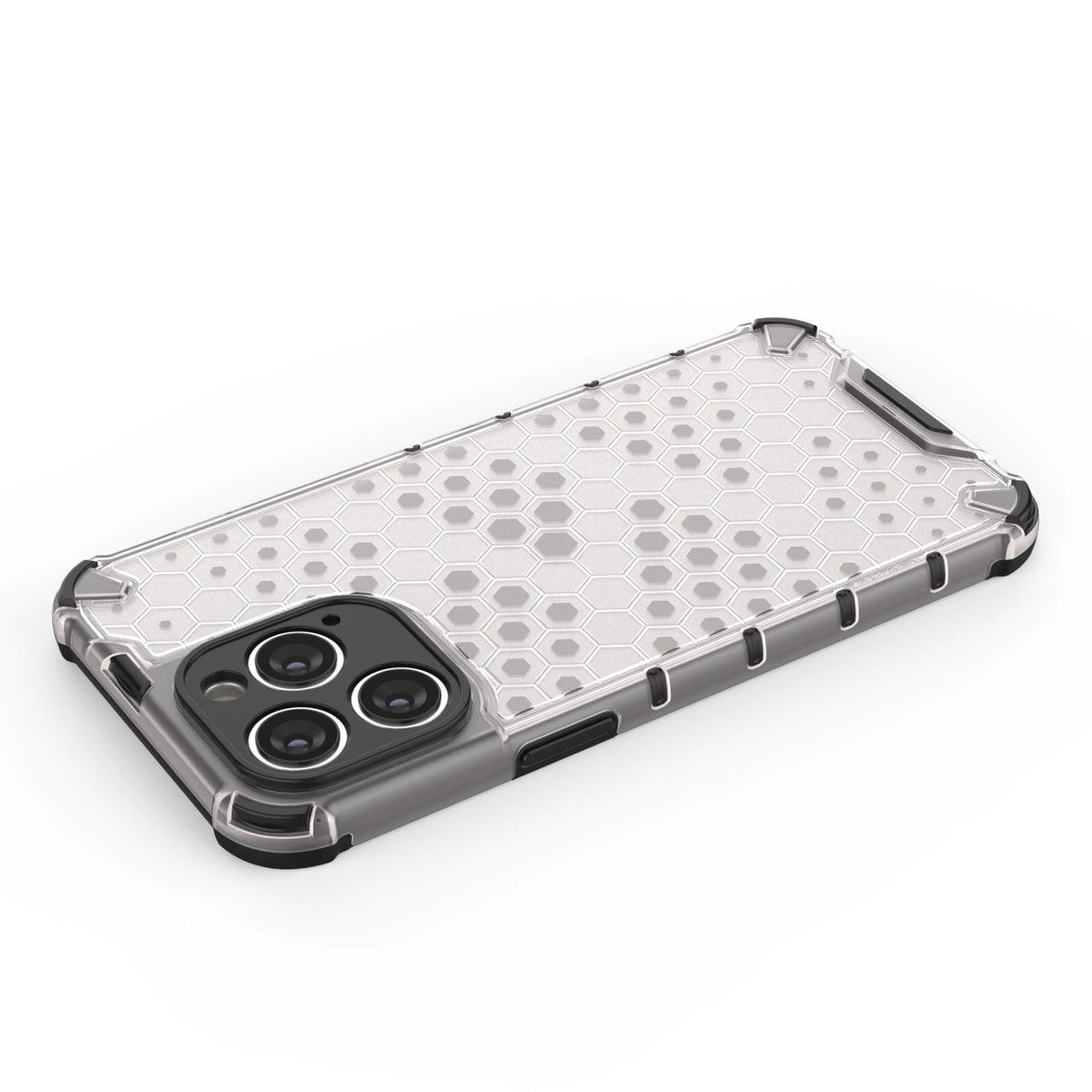 Honeycomb case til iPhone 14 Pro pansret hybrid cover sort