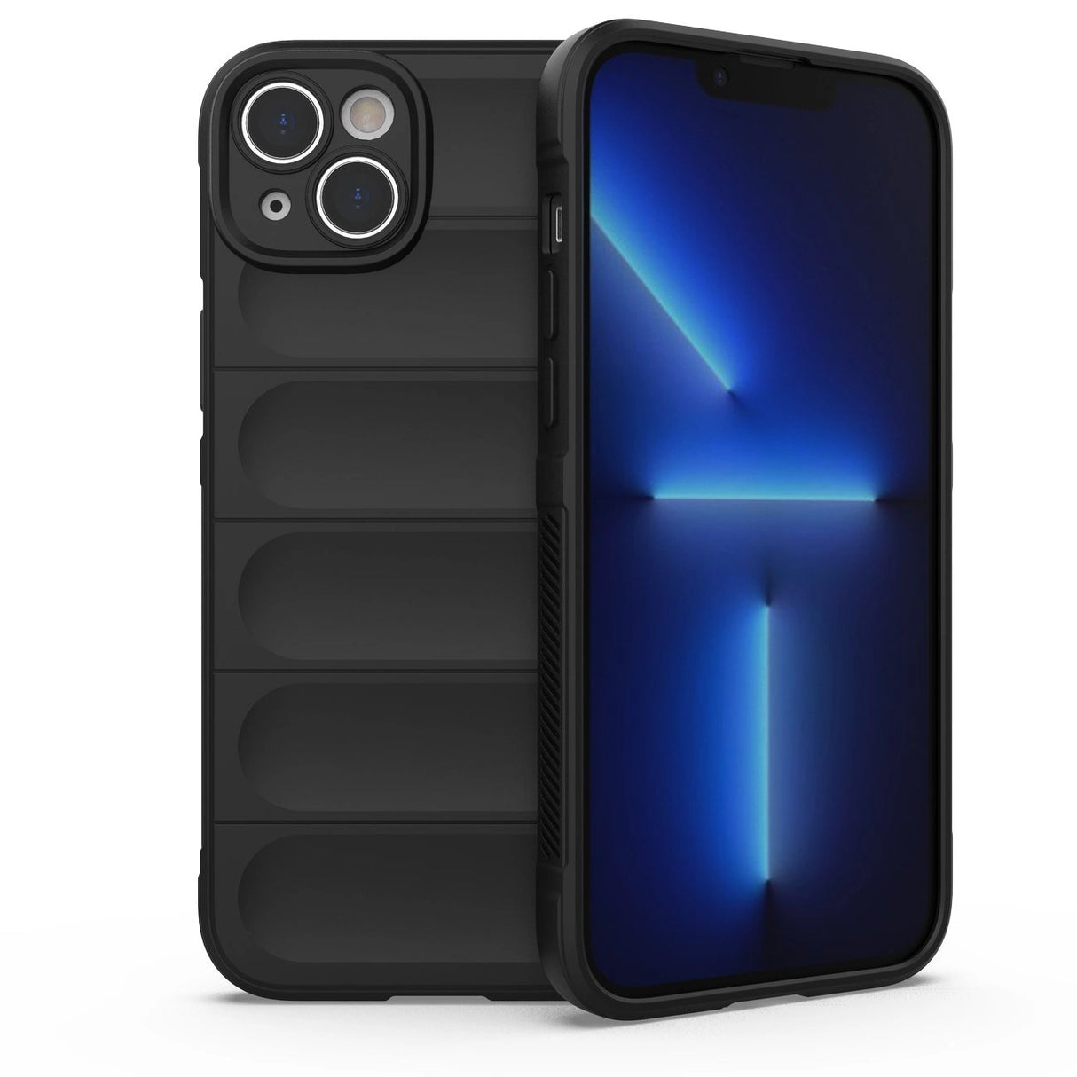 Magic Shield Case til iPhone 14 Plus fleksibelt pansret cover sort