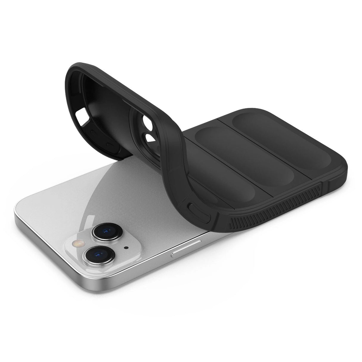 Magic Shield Case til iPhone 14 Plus fleksibelt pansret cover sort