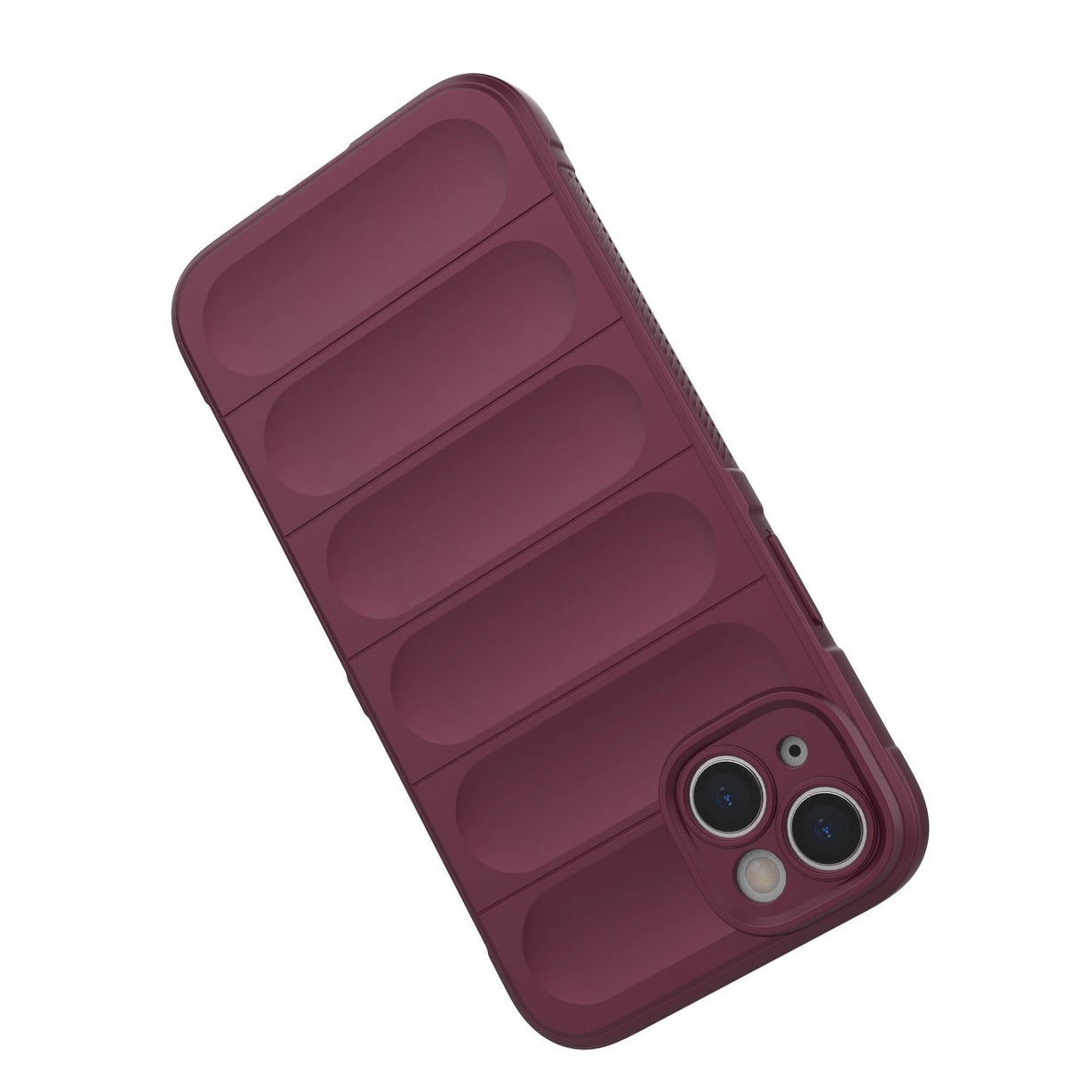 Magic Shield Case til iPhone 14 Plus elastisk pansret sag i burgundfarve