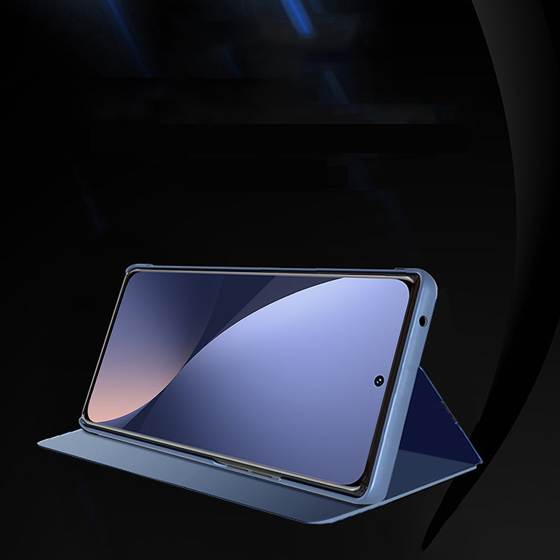 Clear View Case cover til Xiaomi 12 Lite blå flip cover