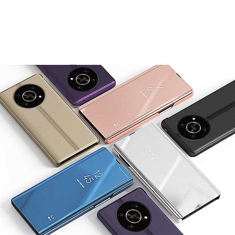 Clear View Case Case til Honor X9 / X9 5G / X30 / Magic4 Lite flip cover sort