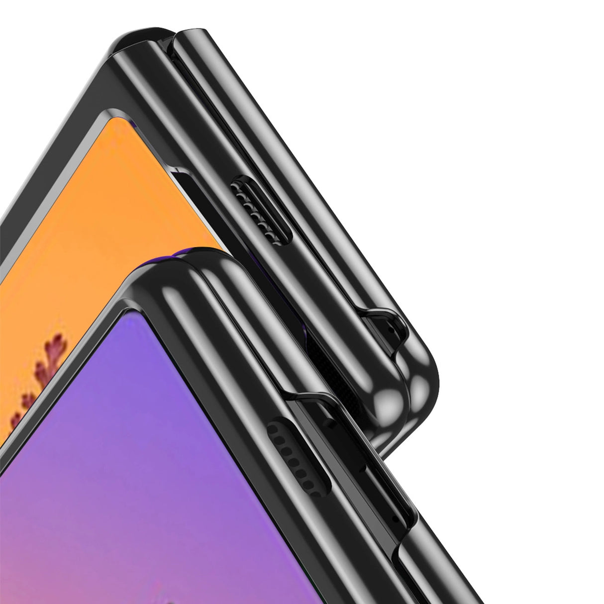 Hylde til Samsung Galaxy Z Fold 4 med blå metalramme