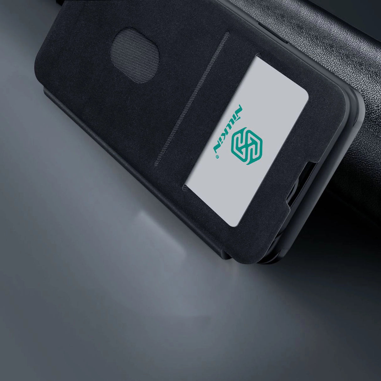 Nillkin Qin Leather Pro Case iPhone 14 Plus Camera Cover Holster Cover Flip Case Black