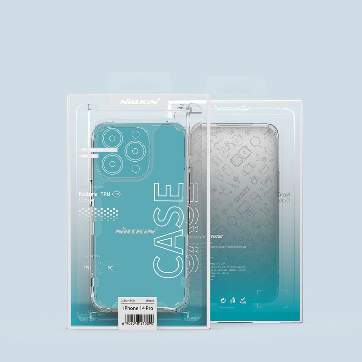 Nillkin Nature Pro sag iPhone 14 Pro pansret cover gennemsigtigt cover