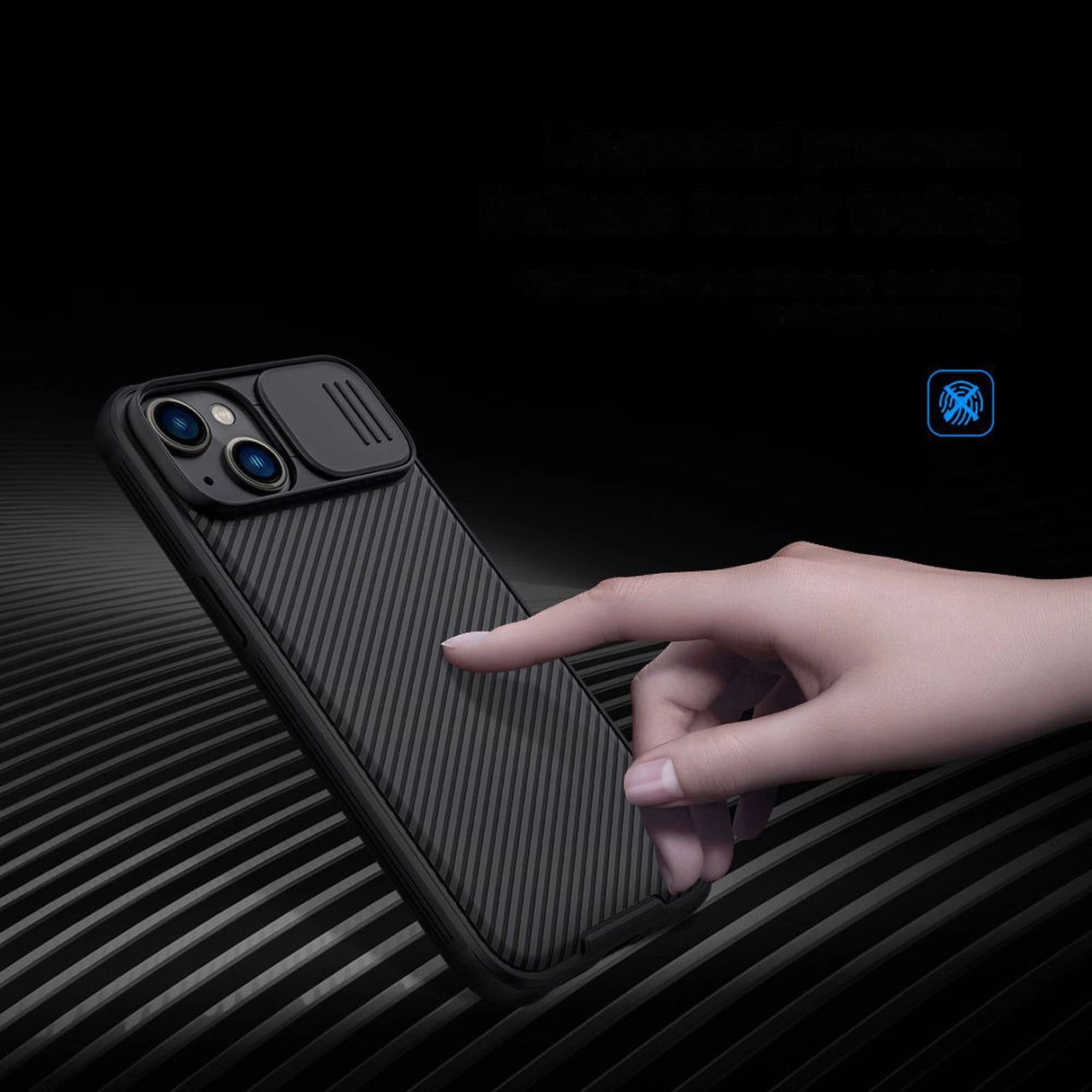 Nillkin CamShield Pro Case iPhone 14 Plus Armor Cover Camera Protector Sort