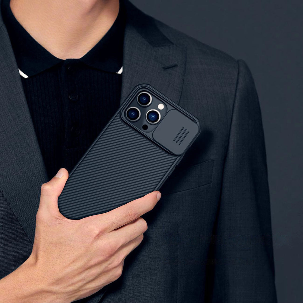 Nillkin CamShield Pro Case iPhone 14 Pro Max Armored Cover Camera Protector Grøn