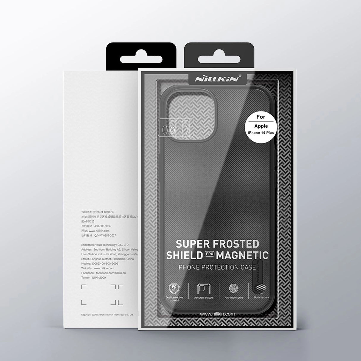 Nillkin Super Frosted Shield Pro Magnetisk Case til iPhone 14 Plus med MagSafe magnetisk blå