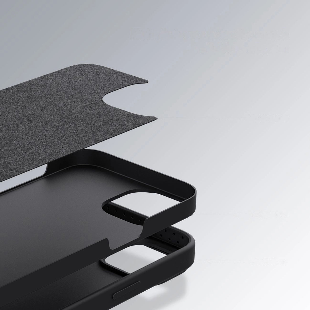 Nillkin CamShield Silky Silicone Case iPhone 14 Plus Case med kamera beskytter sort