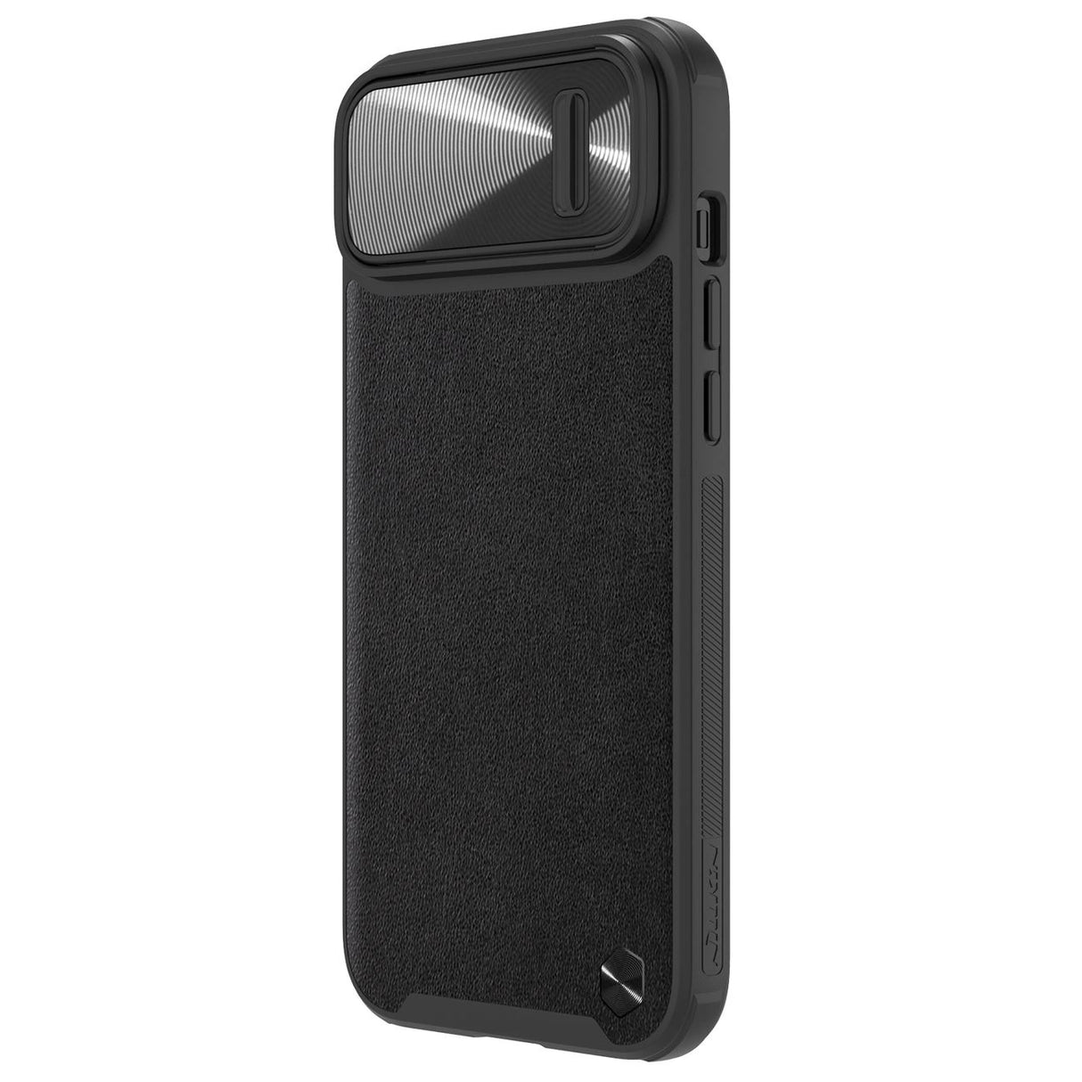 Nillkin CamShield Leather S Case iPhone 14 case cover med kamera cover sort